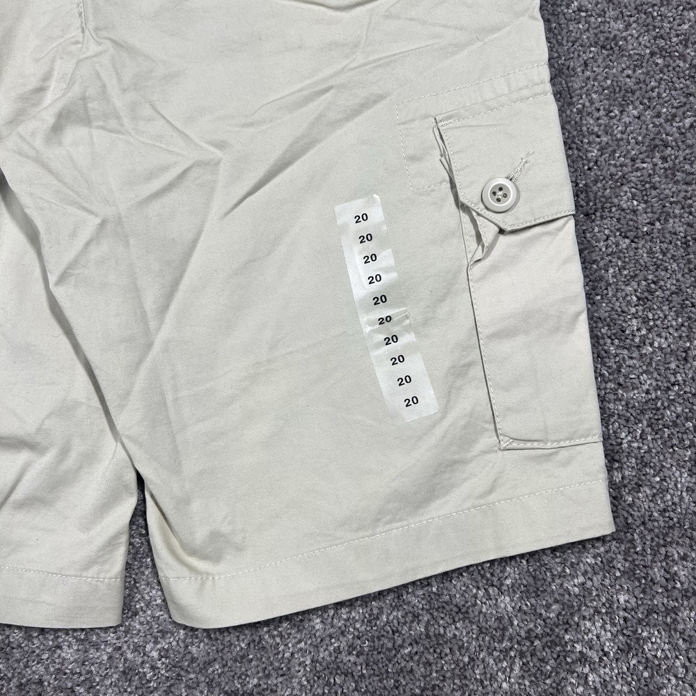 NEW Polo Ralph Lauren Beige Khaki Brown Cotton Chino Cargo Shorts Boys 20 School - Picture 6 of 7